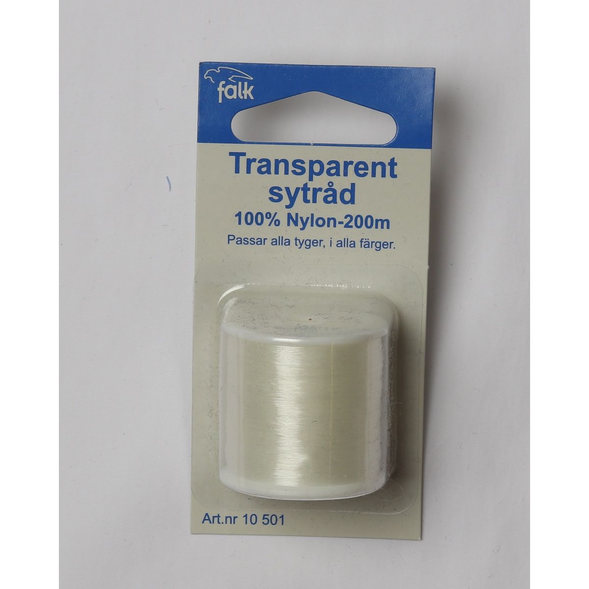 Transparent sytråd, 200 m nylon