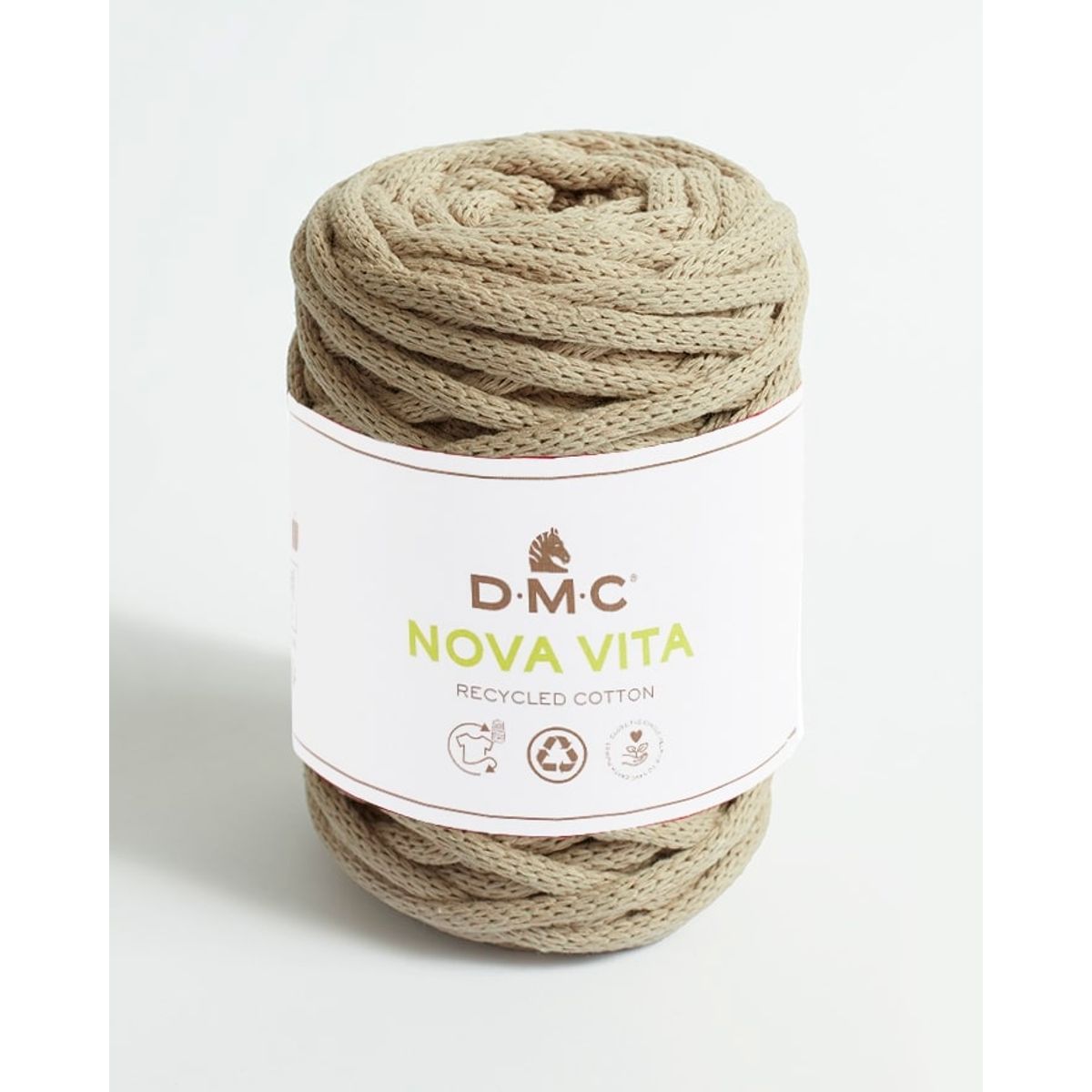 Nova Vita 12 fra DMC (bæredygtigt) i mange farver - 003 lys beige - 20% Polyester, 80% genbrugsbomuld