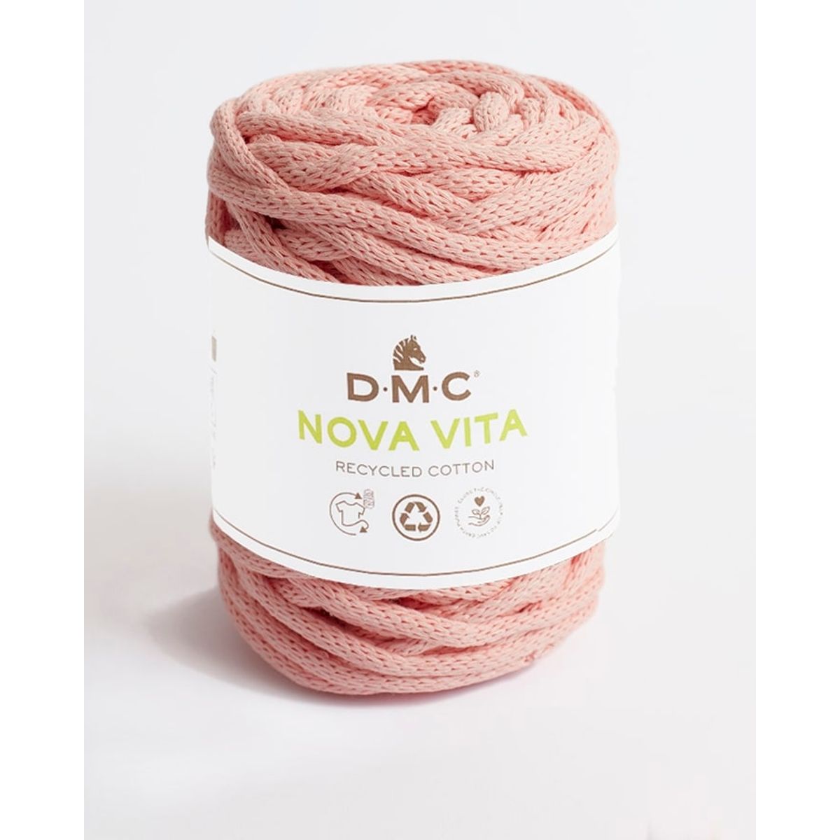 Nova Vita 12 fra DMC (bæredygtigt) i mange farver - 041 lys rosa - 20% Polyester, 80% genbrugsbomuld