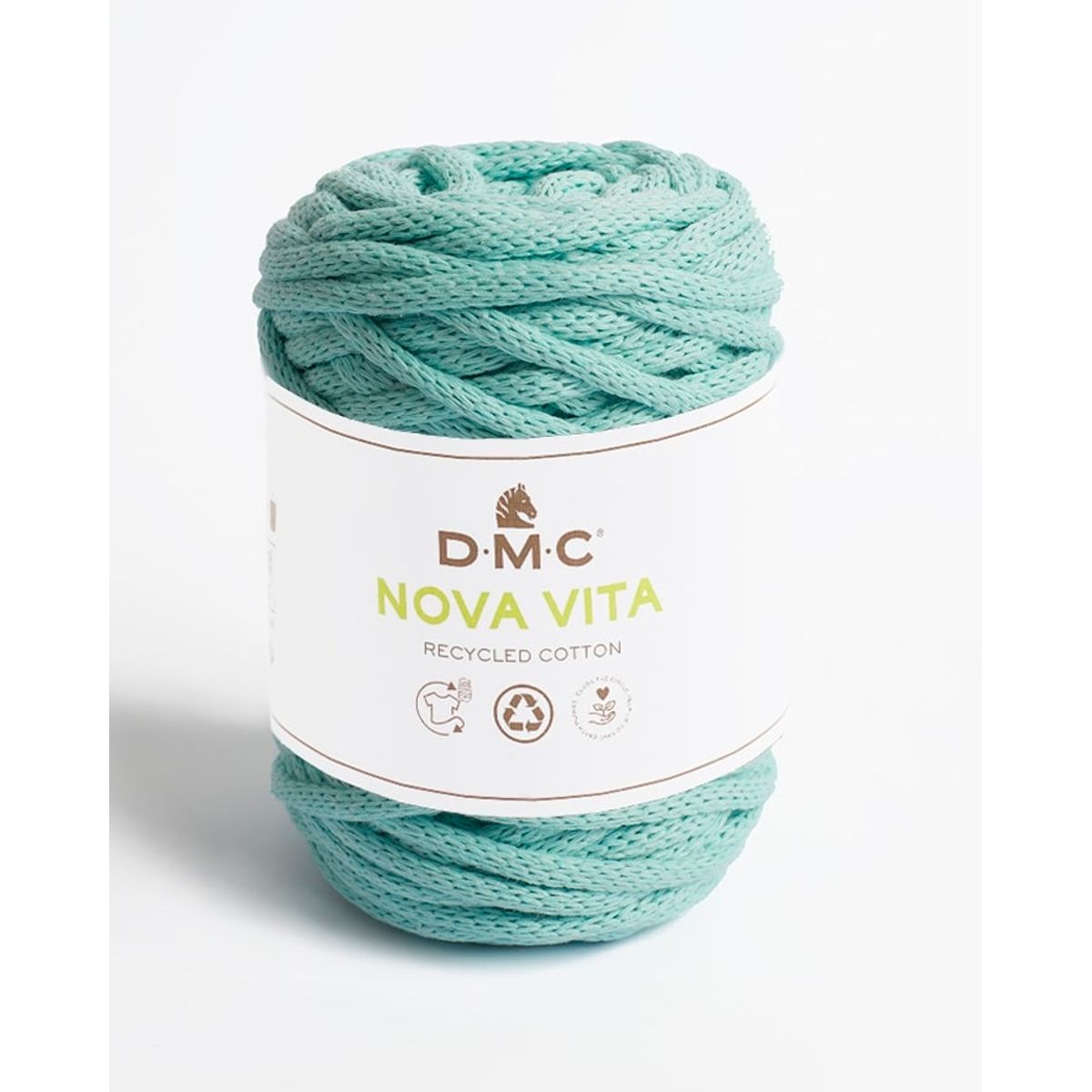 Nova Vita 12 fra DMC (bæredygtigt) i mange farver - 081 lys turkis - 20% Polyester, 80% genbrugsbomuld