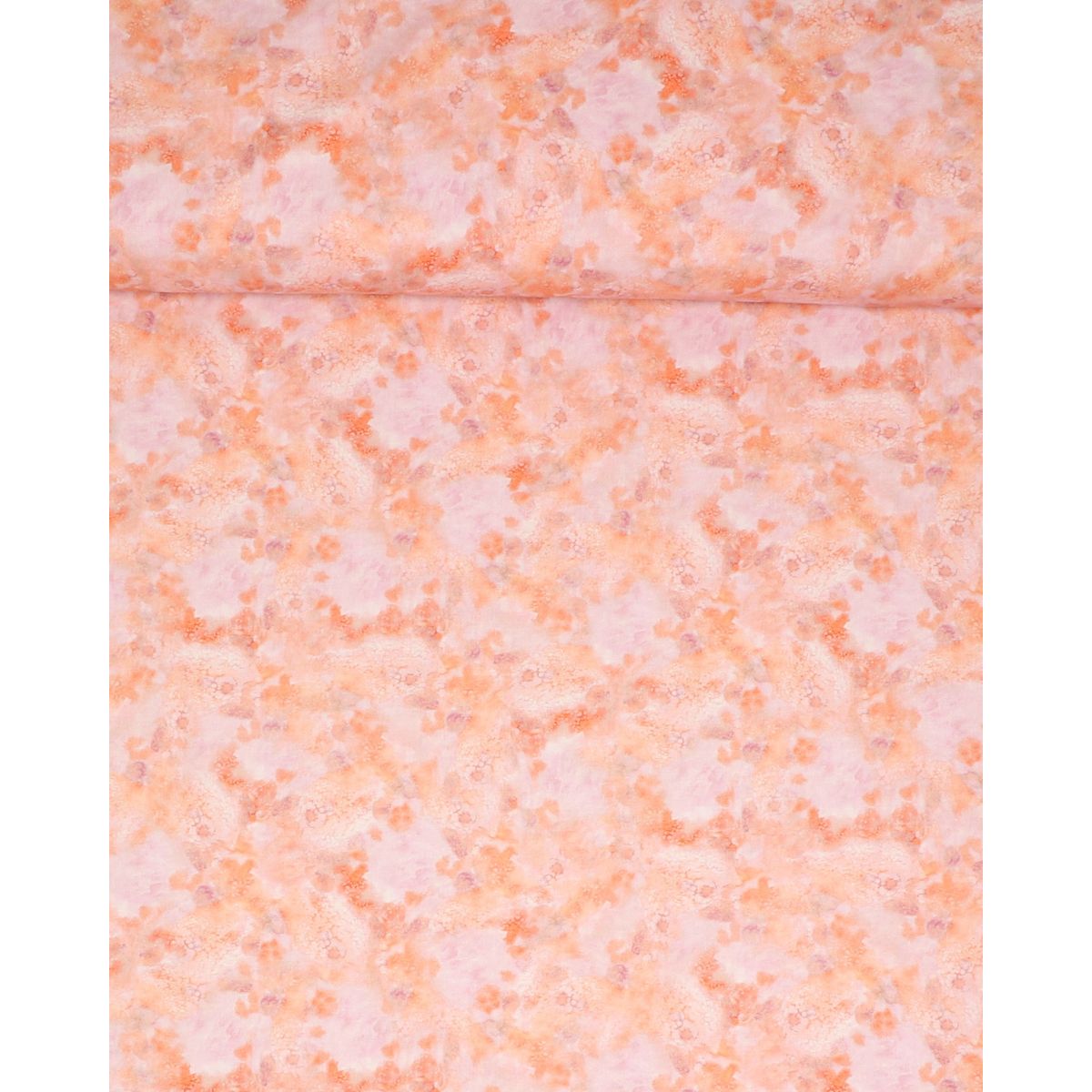 Landscabe Texture, rosa og orange farver - Patchwork - 100% Bomuld