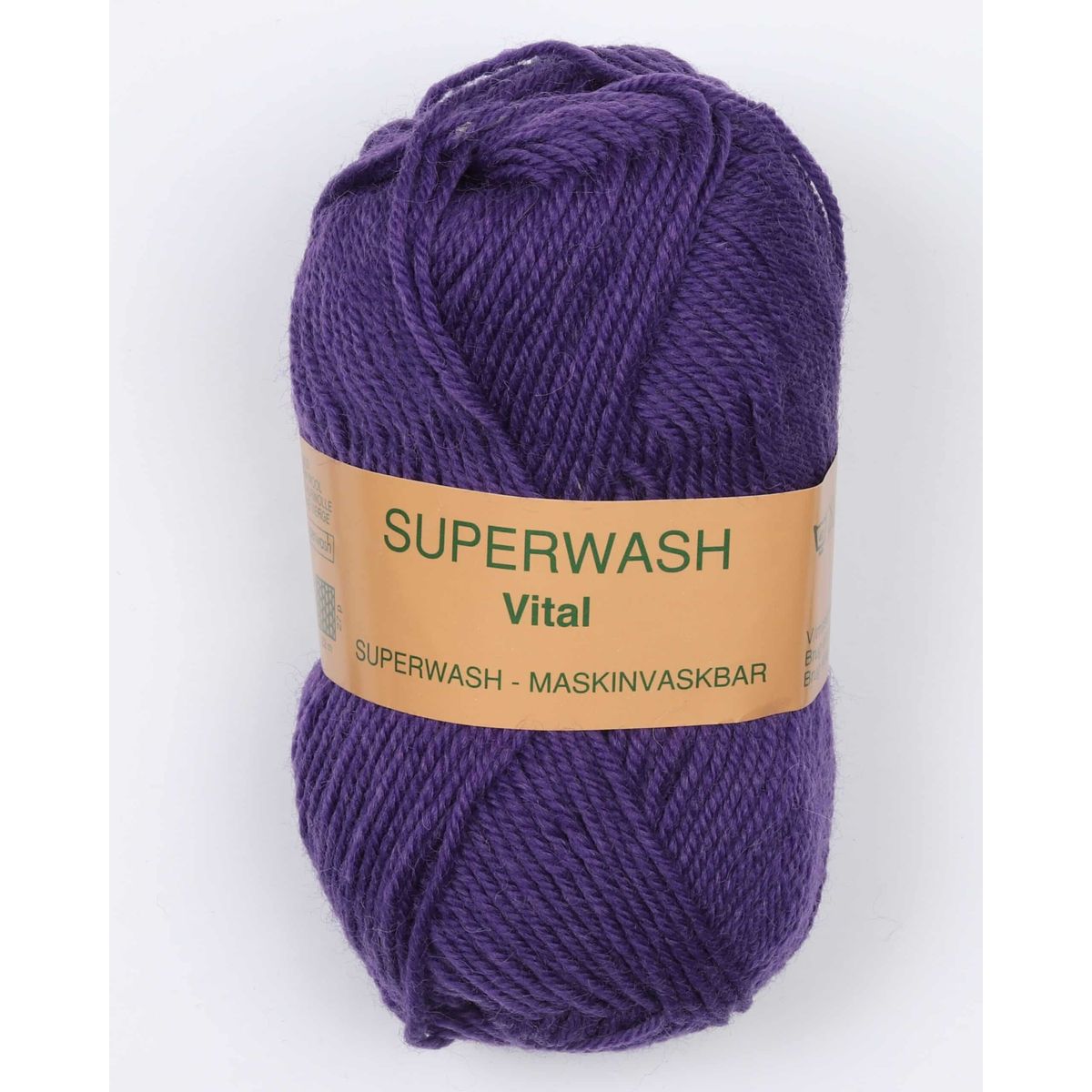 Vital fra Hjertegarn i mange farver - Superwash - 5719 lilla - 100% Uld