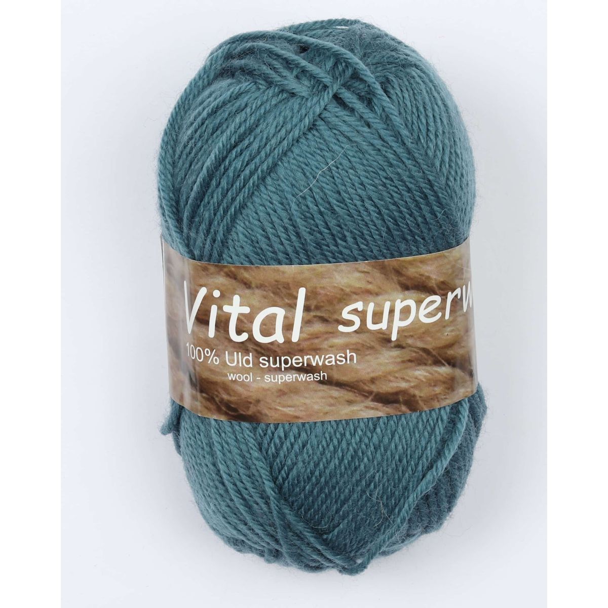 Vital fra Hjertegarn i mange farver - Superwash - 9160 petrol - 100% Uld