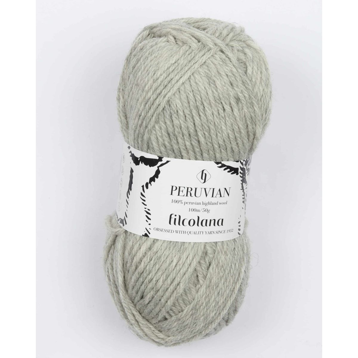 Peruvian Highland Wool fra Filcolana i mange farver - 957 lys grå - 100% Peruvian-highland-uld