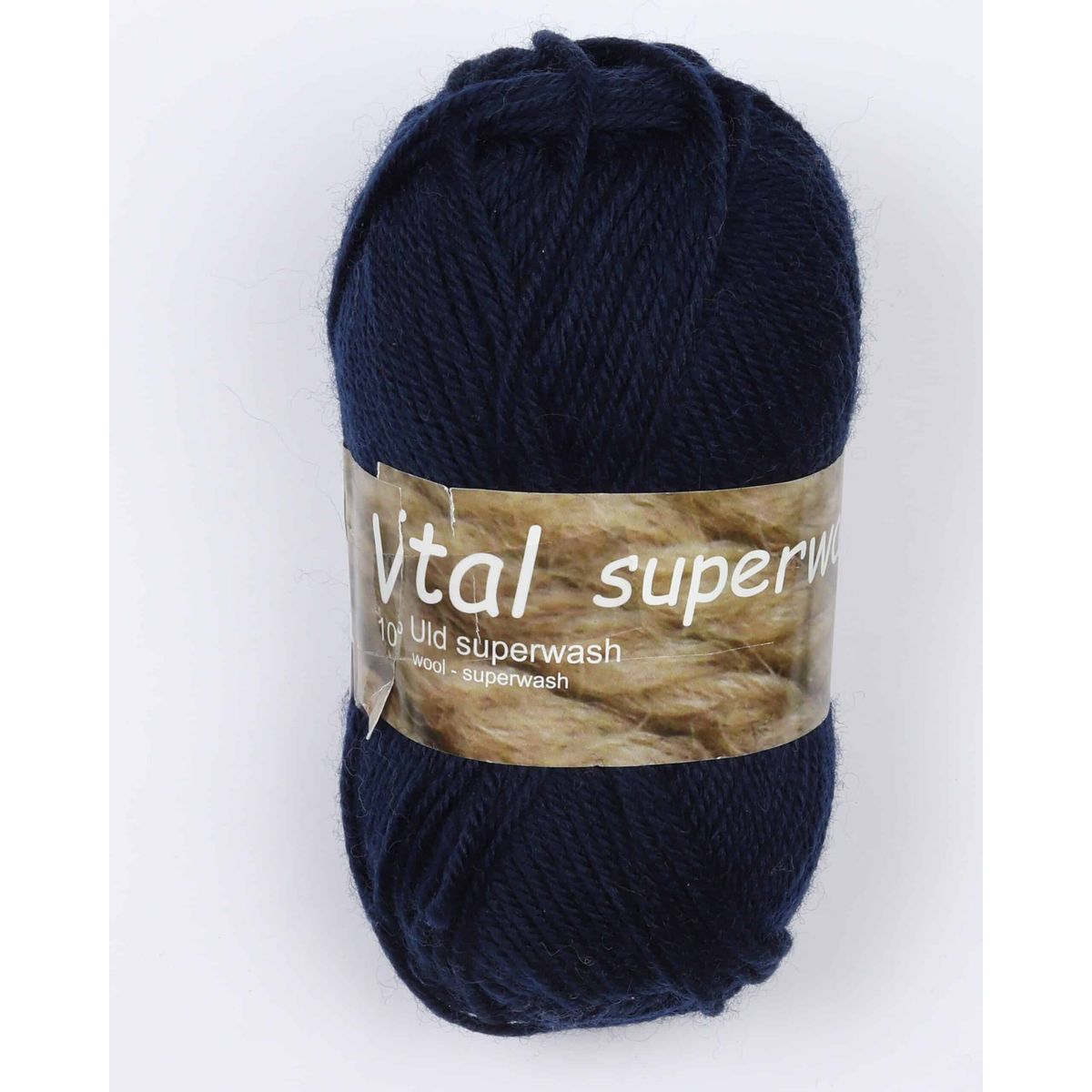 Vital fra Hjertegarn i mange farver - Superwash - 0698 mørkeblå - 100% Uld