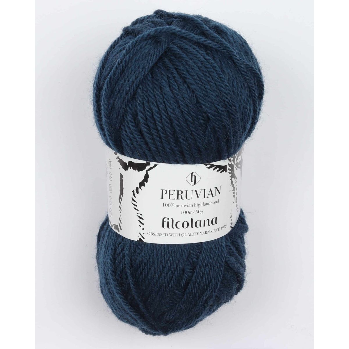 Peruvian Highland Wool fra Filcolana i mange farver - 270 mørk blå - 100% Peruvian-highland-uld