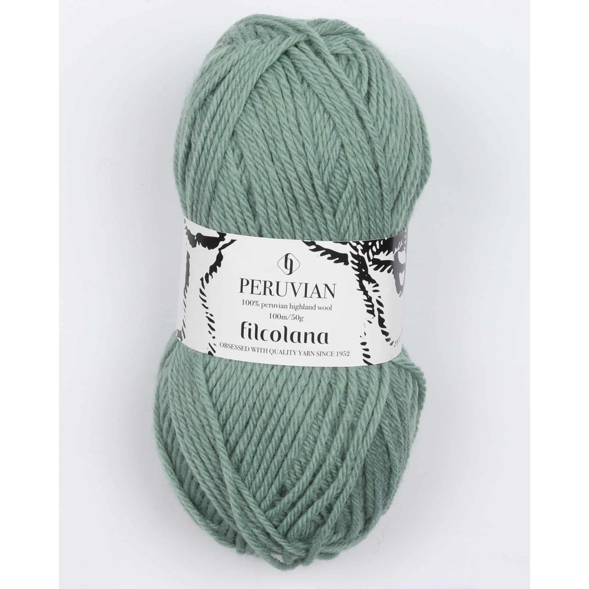 Peruvian Highland Wool fra Filcolana i mange farver - 368 eukalyptus - 100% Peruvian-highland-uld