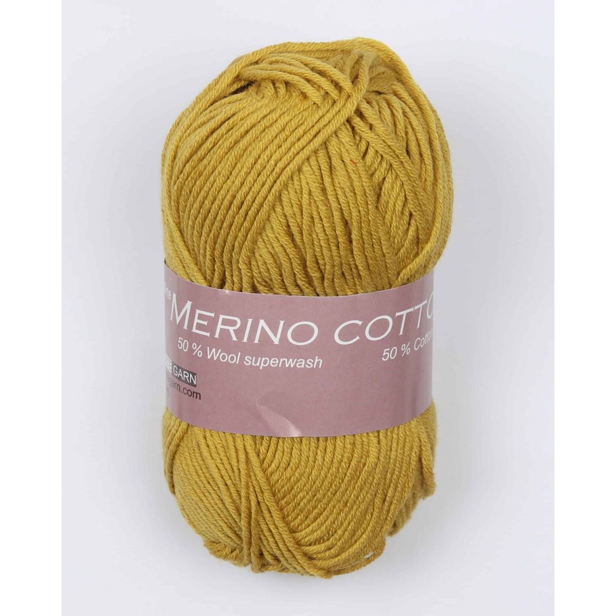 Merino cotton fra Hjertegarn i mange farver - 0847 sennep - 50% Bomuld, 50% Uld