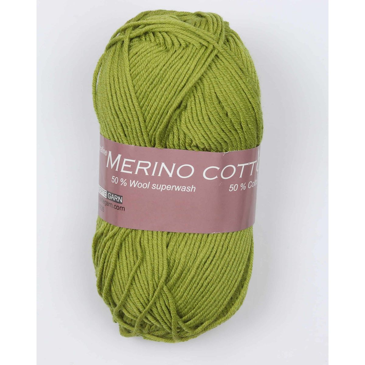 Merino cotton fra Hjertegarn i mange farver - 1265 avocado - 50% Bomuld, 50% Uld