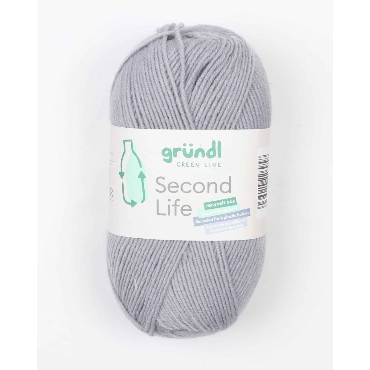 Second Life fra Gründl (bæredygtigt) i mange farver - Fv, 14 grå - 14% Akryl, 86% Genbrugs-polyester