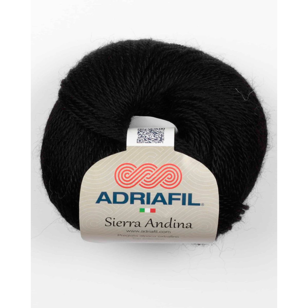 Sierra Andina fra Adriafil i flere farver - 01 sort - 100% Alpaka