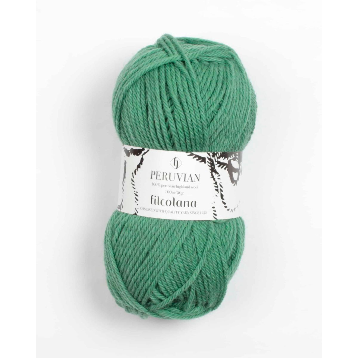 Peruvian Highland Wool fra Filcolana i mange farver - 834 smaragd - 100% Peruvian-highland-uld