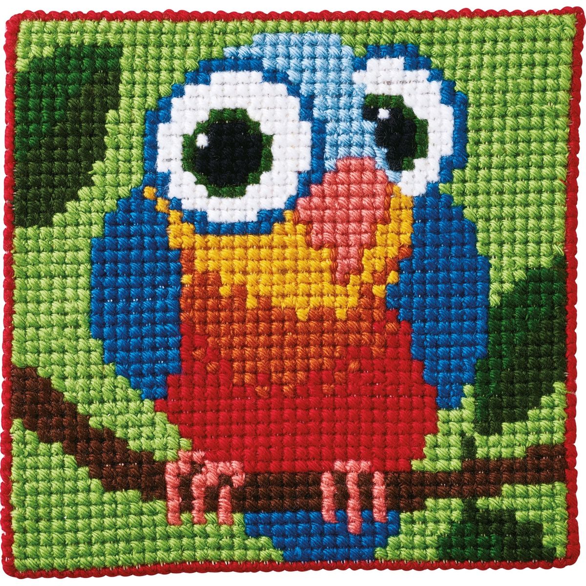 Papegøje - Kits for kids 25x25 cm