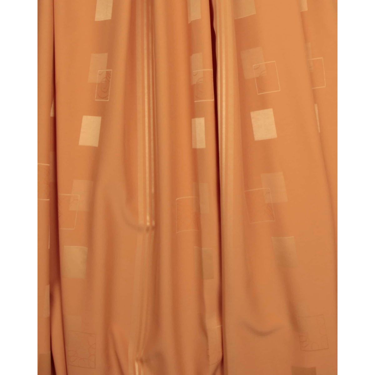 Orange med blanke felter og striber - 100% Polyester