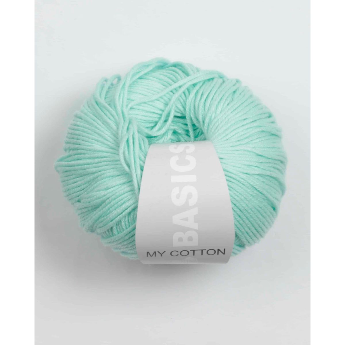 My Cotton Basics i flere farver - Lana Grossa - 09 Lys turkis - 30% Polyacryl, 70% Bomuld