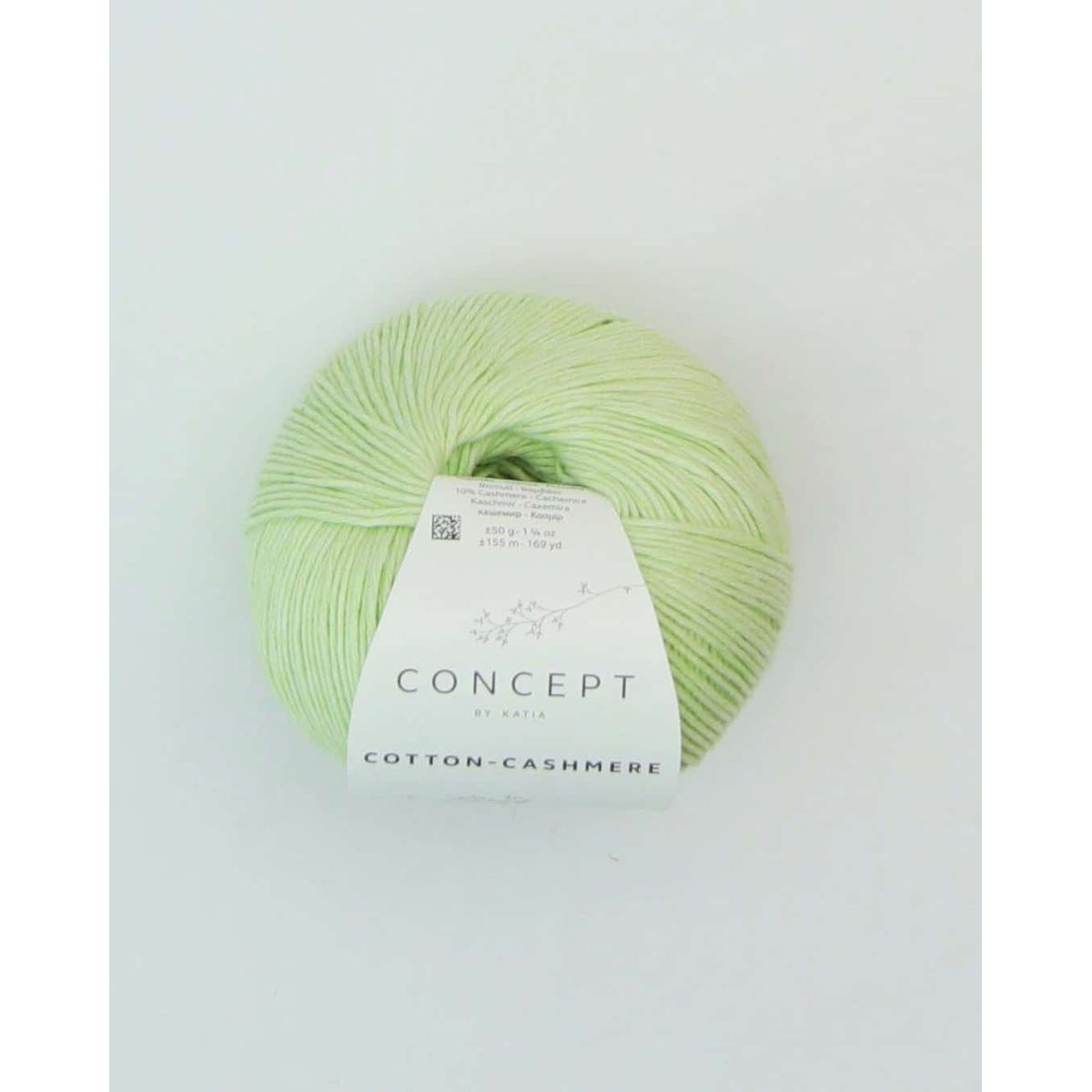 Cotton-Cashmere fra Katia - 76 Pistacie - 90% Bomuld, 10% Kashmir