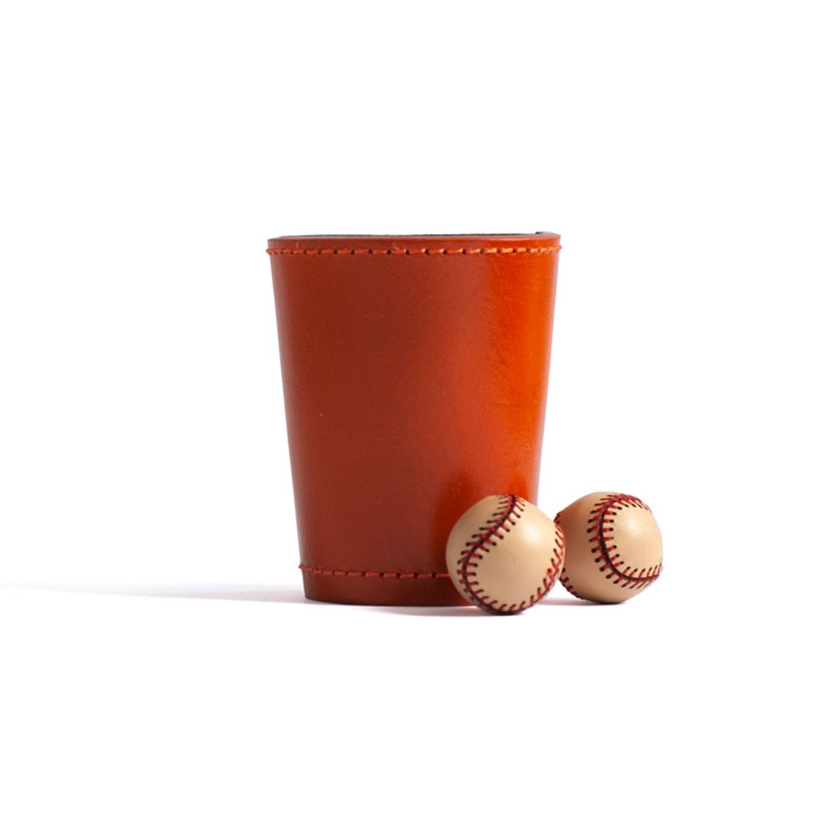 Leather Chop Cup with Balls