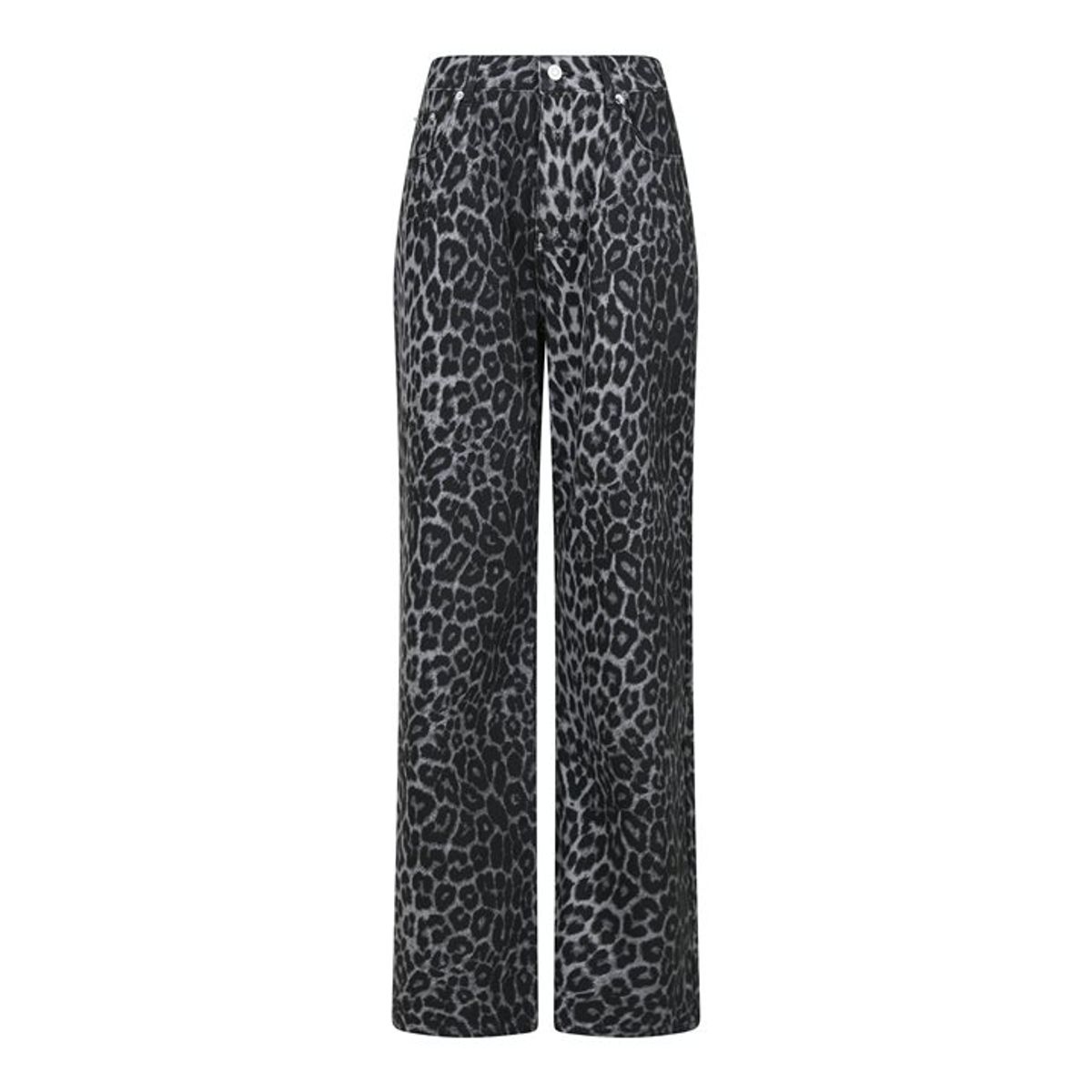 Neo Noir - Simona Leopard Pants - Grey Leopard