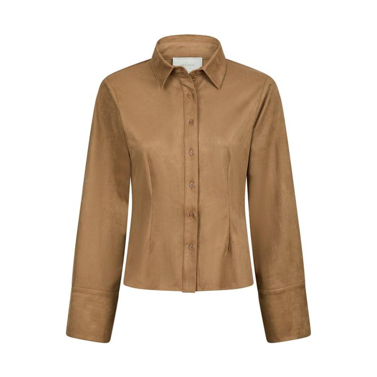 Neo Noir - Rosa Faux Suede Shirt - Cognac