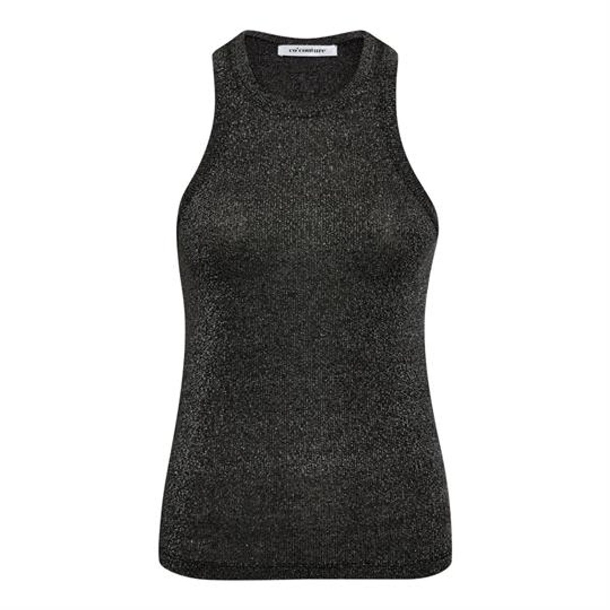 Co' Couture - Sahara Glitter Tank - Sort