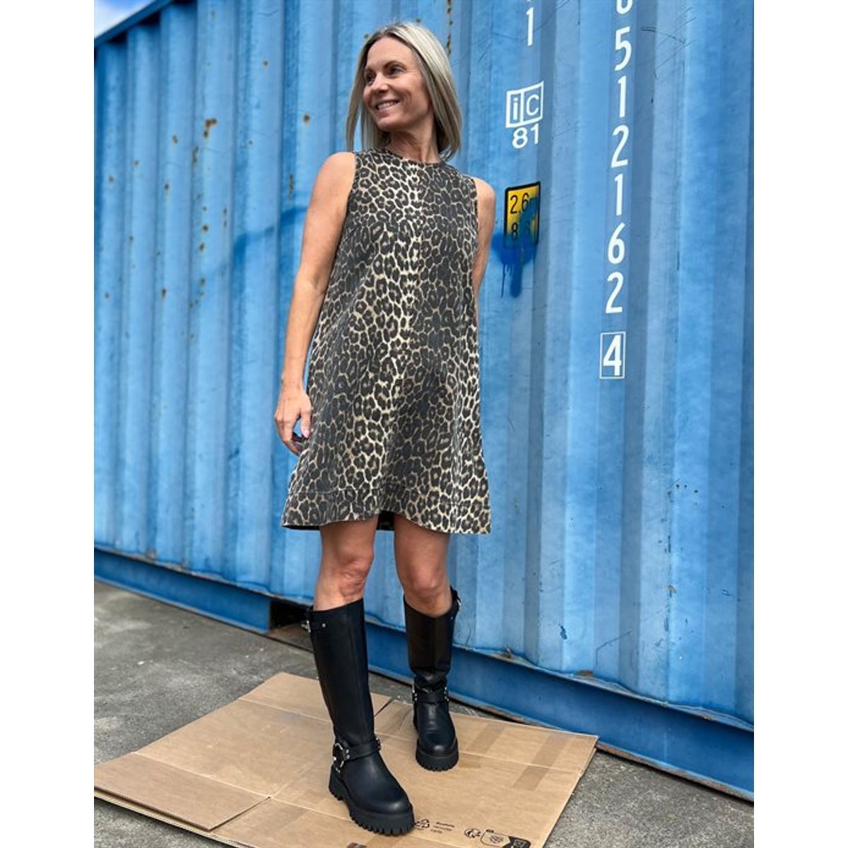 Global Funk - Rhiann Dress - Leopard mist