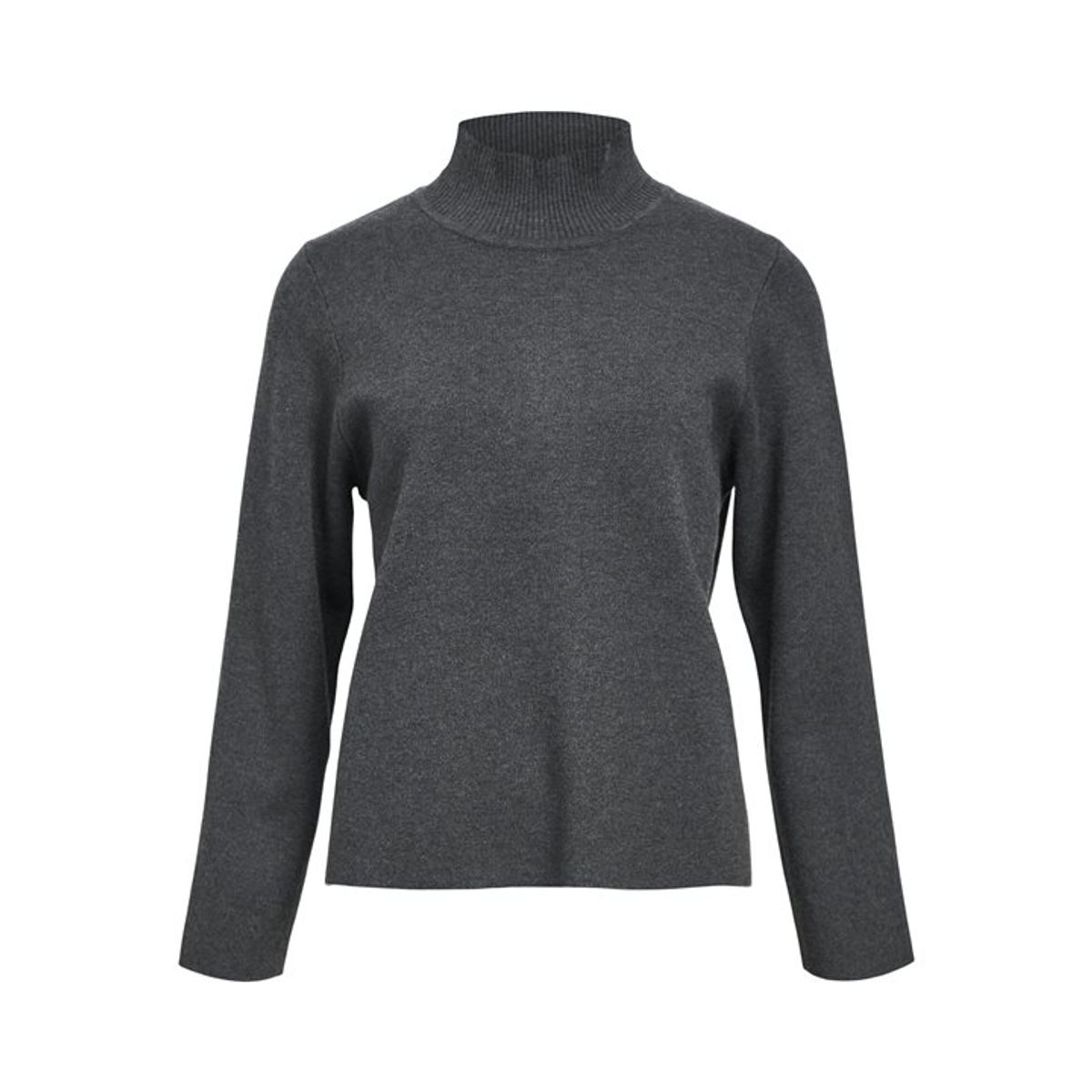 Object - Reynard Square Sleeve Pullover - Dark Grey Melange