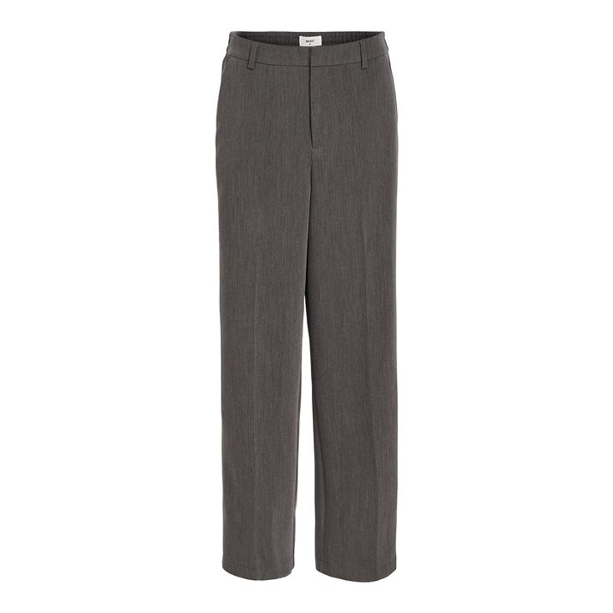 Object - Sigrid Hw Casual Pant - Medium Grey Melange