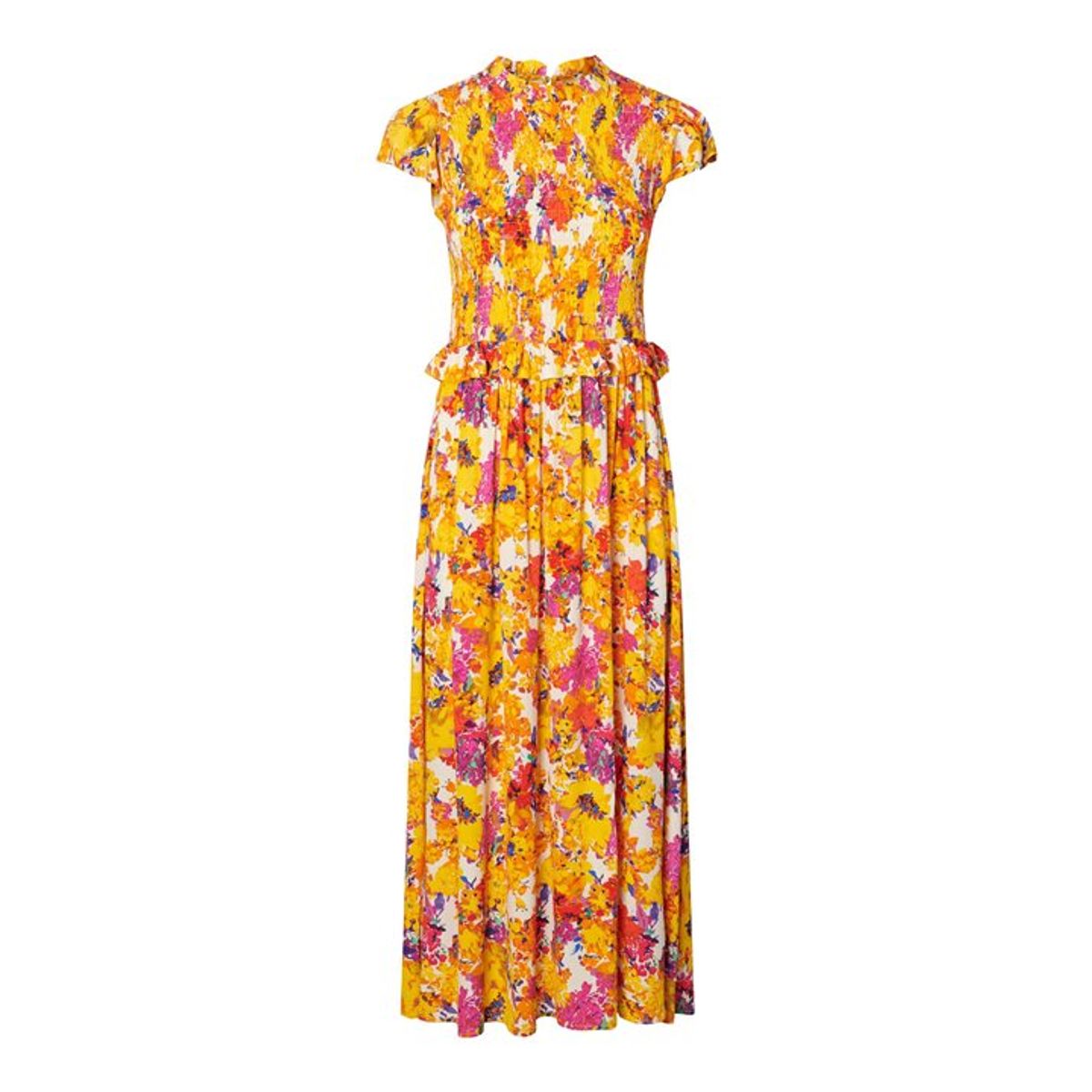 Y.A.S - Finna SS Long Dress - Gul