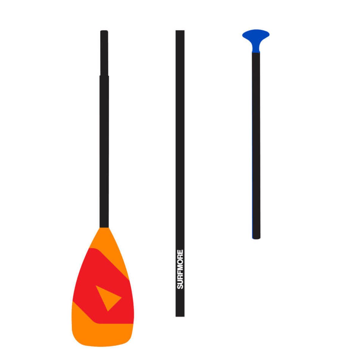 SURFMORE Aluminium SUP Paddle 3-delt