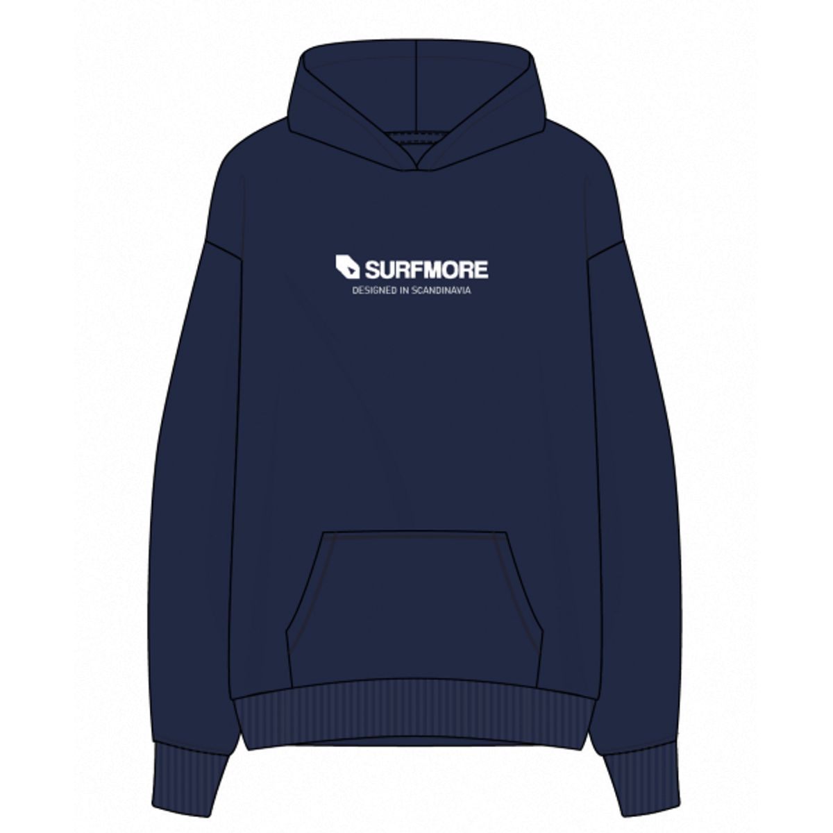 SURFMORE Logo Hoodie - Navy