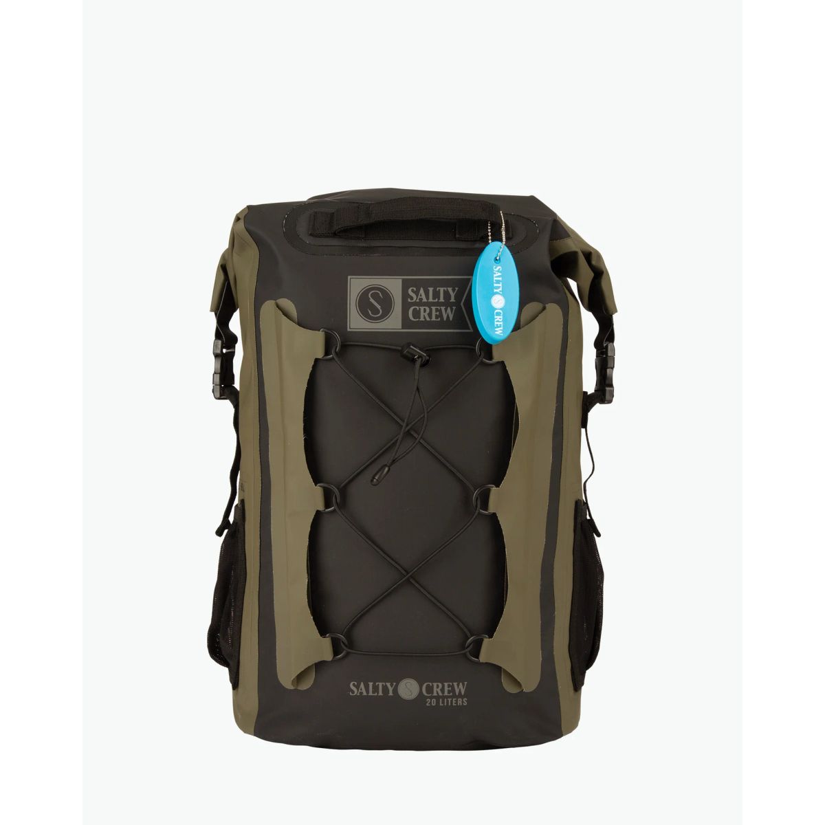 Salty Crew Voyager Roll Top Backpack - Sort/Militær