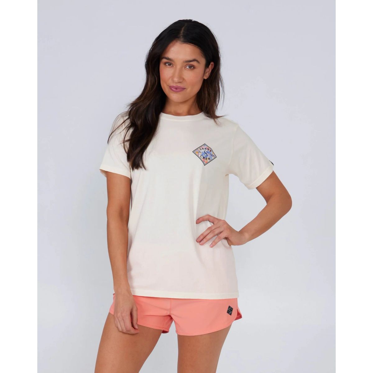 Salty Crew Printed Tippet Boyfriend Tee - Bone