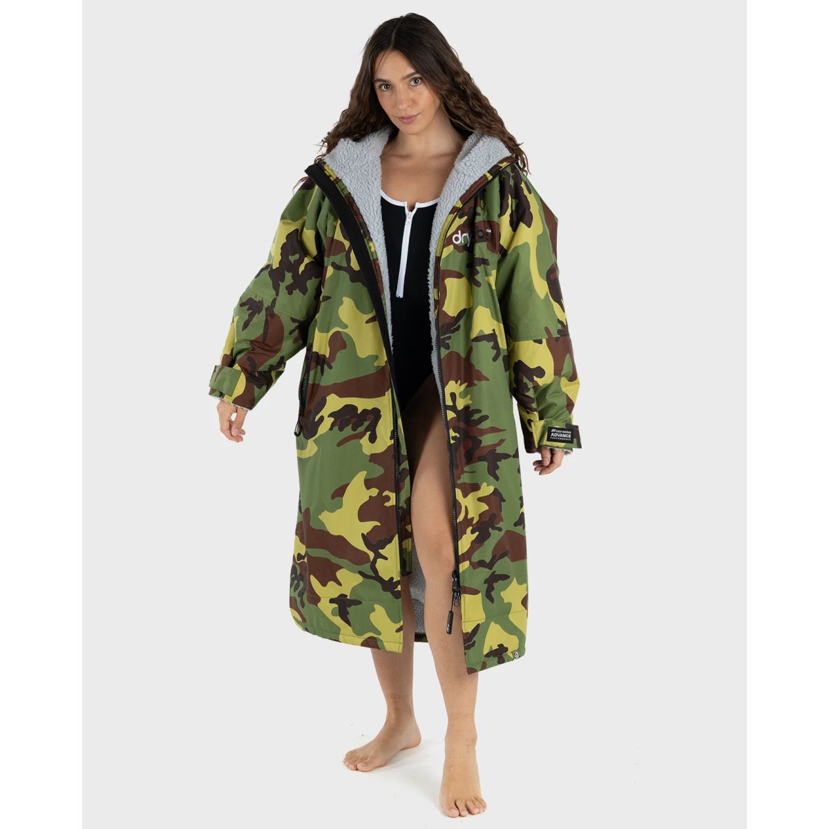 dryrobe Advance Long Sleeve V3 - Camo/Grå