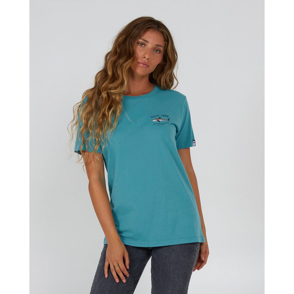 Salty Crew Bruce Boyfriend Tee - Sea Green - M