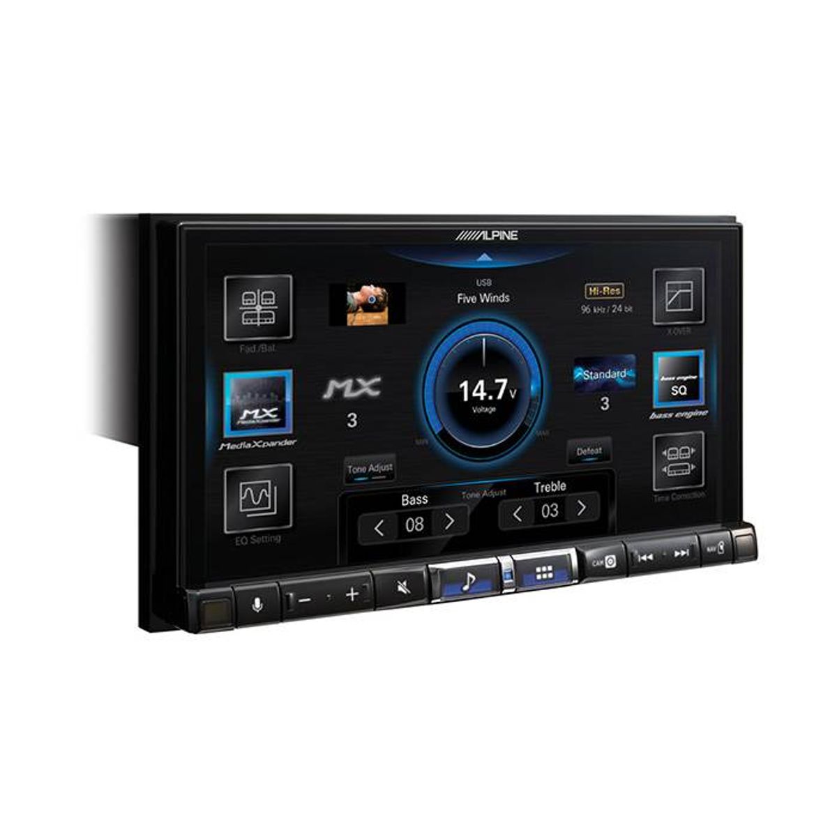 Alpine ILX-705DM trådløs Appel Carplay 2-DIN 7"