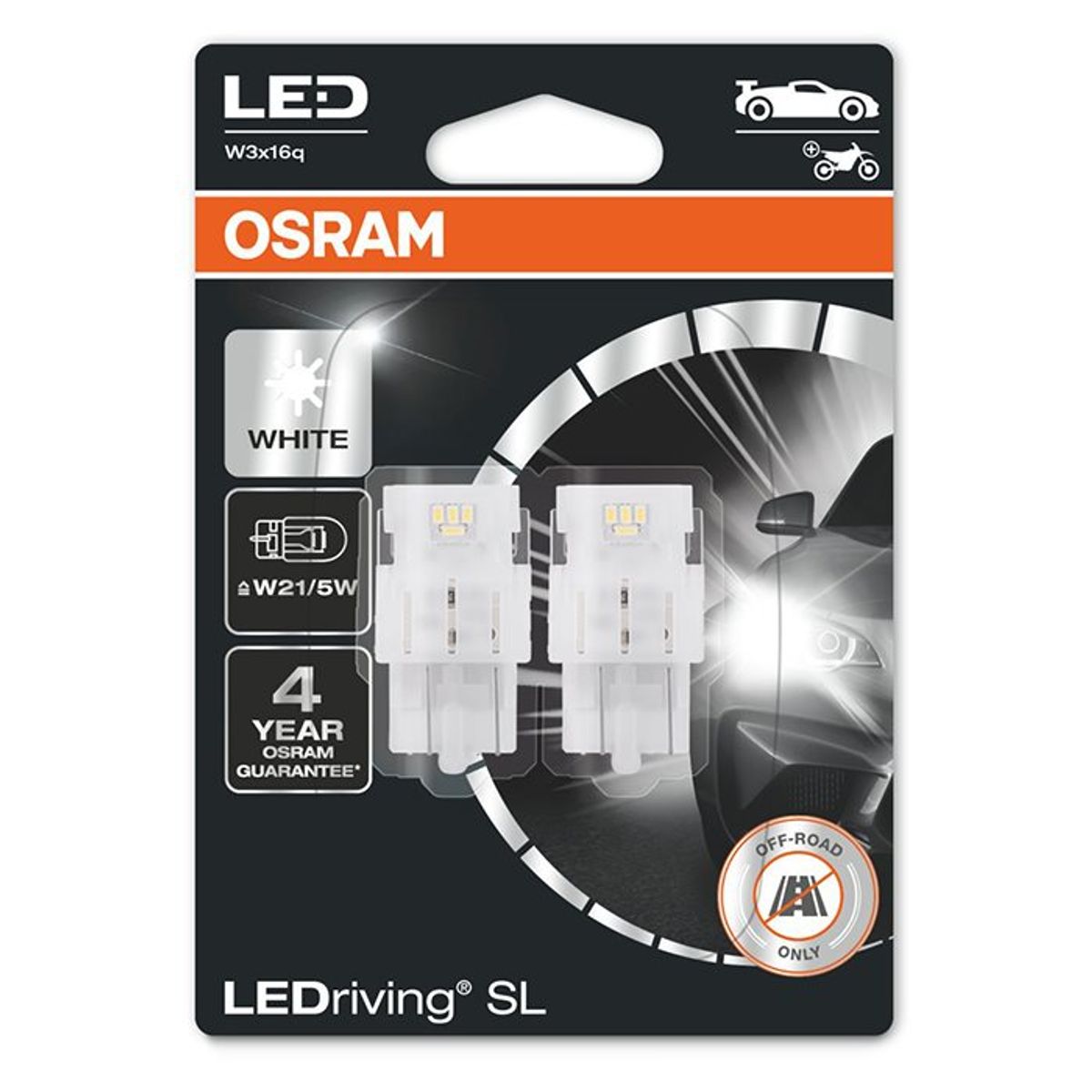 Osram LEDriving SL Hvid P21/5W - 2 stk.