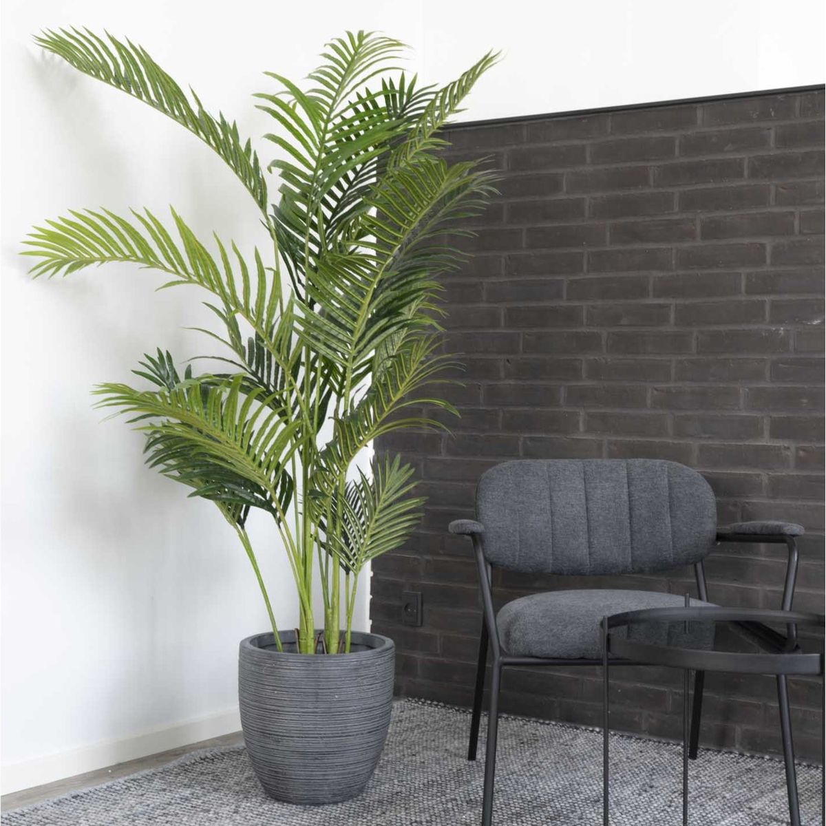 Areca palme - Kunstig plante, højde 175 cm.