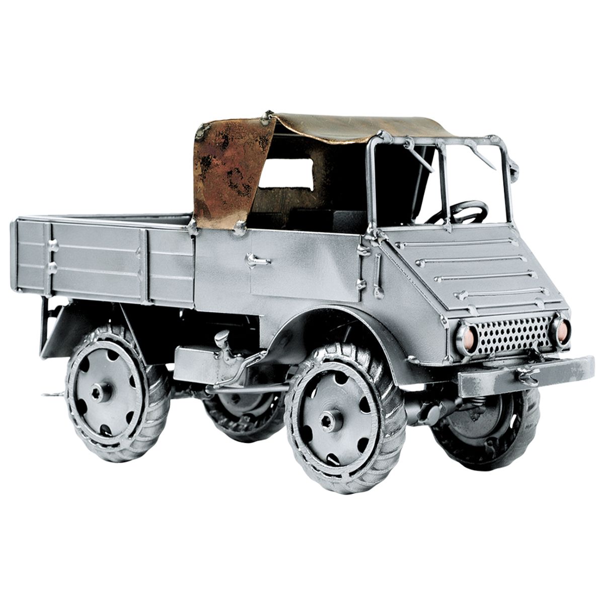 Metalfigur - Unimog lastbil - Chauffør