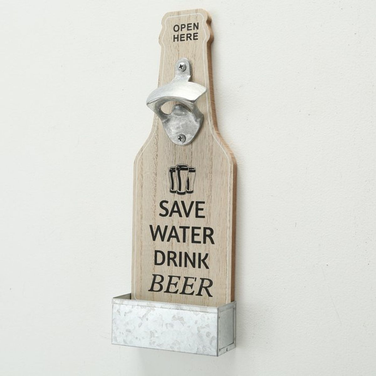 Flaskeåbner - Save Water, drink beer