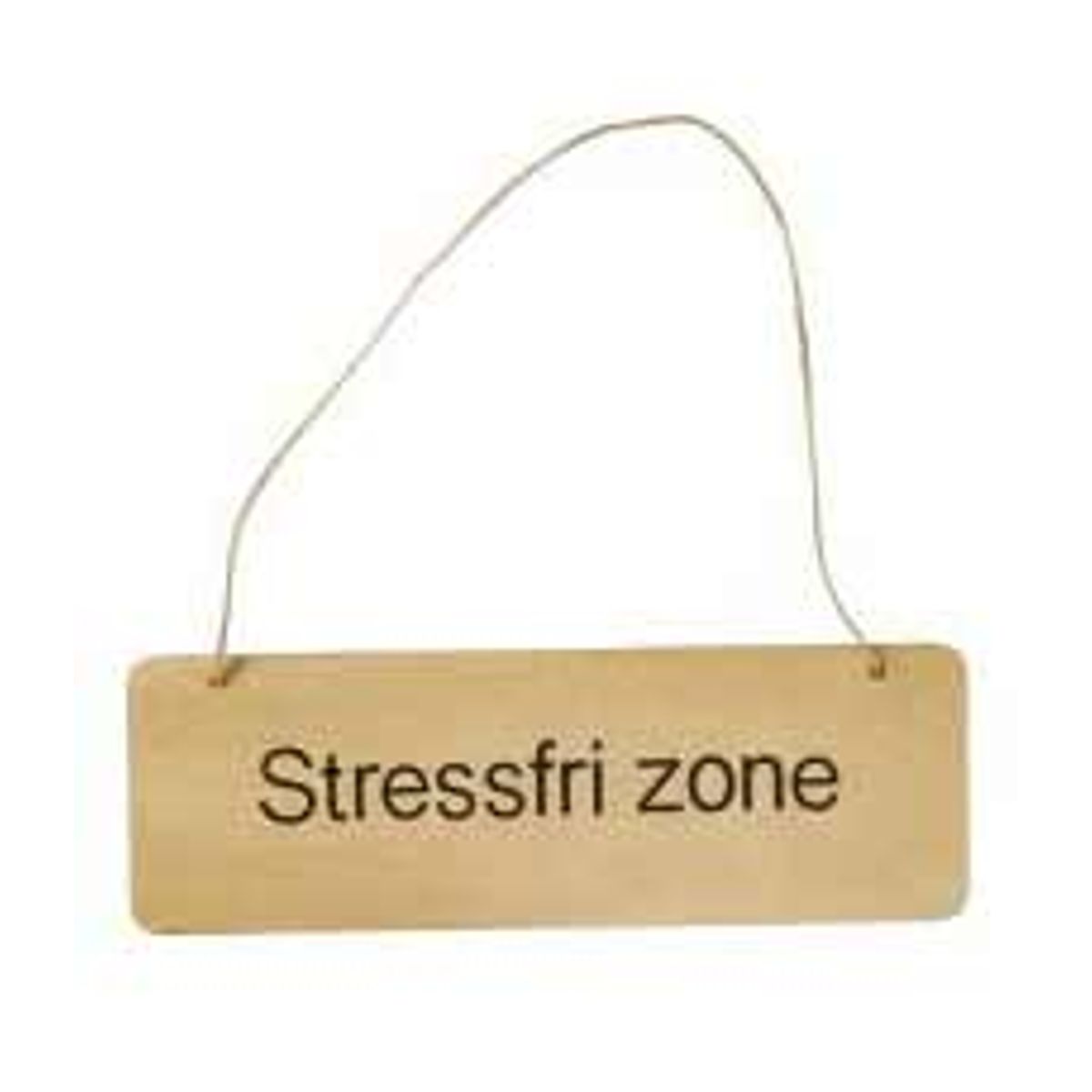 Skilt - Stressfri Zone