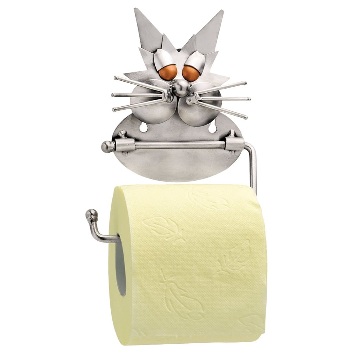 Metalfigur - Toiletpapirholder med kat