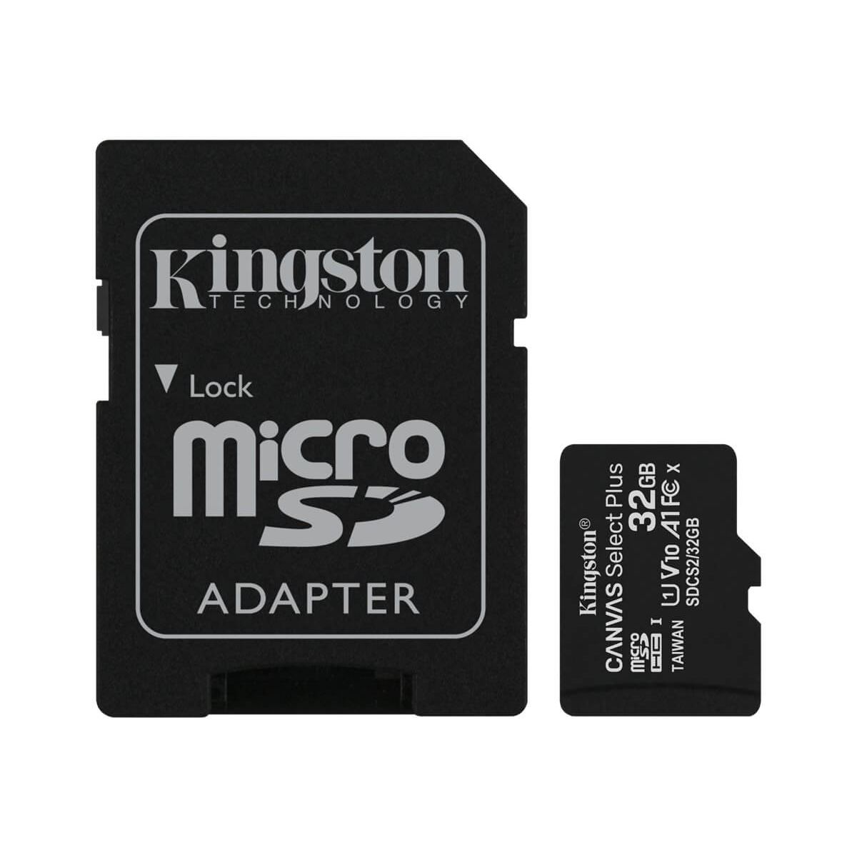 Kingston MicroSD kort, 32GB