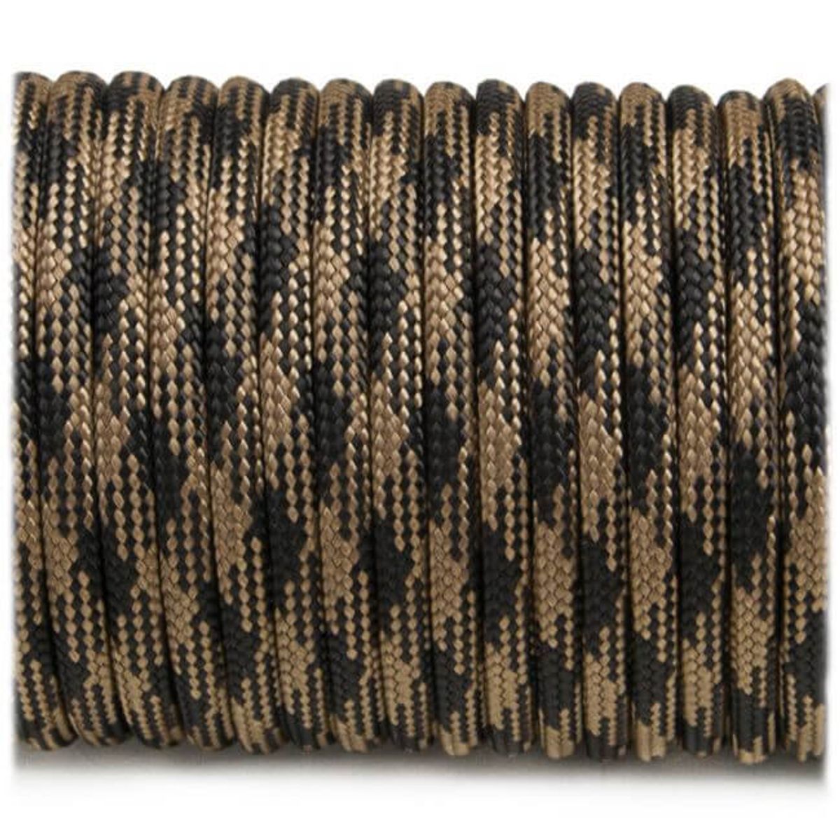 Paracord 550, Coyote Black, 10 meter