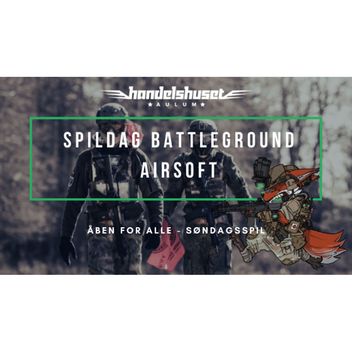 Spildag på Battleground Airsoft Søndag d. 01/12-24