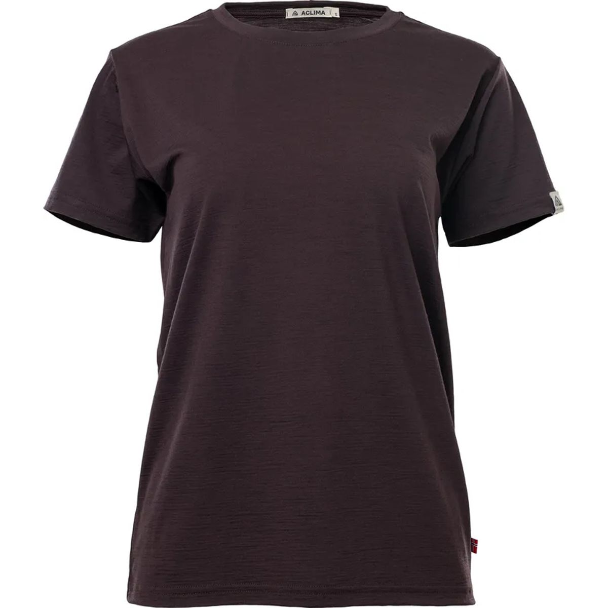 Aclima Dame 180g Classic Tee Chocolate Plum S