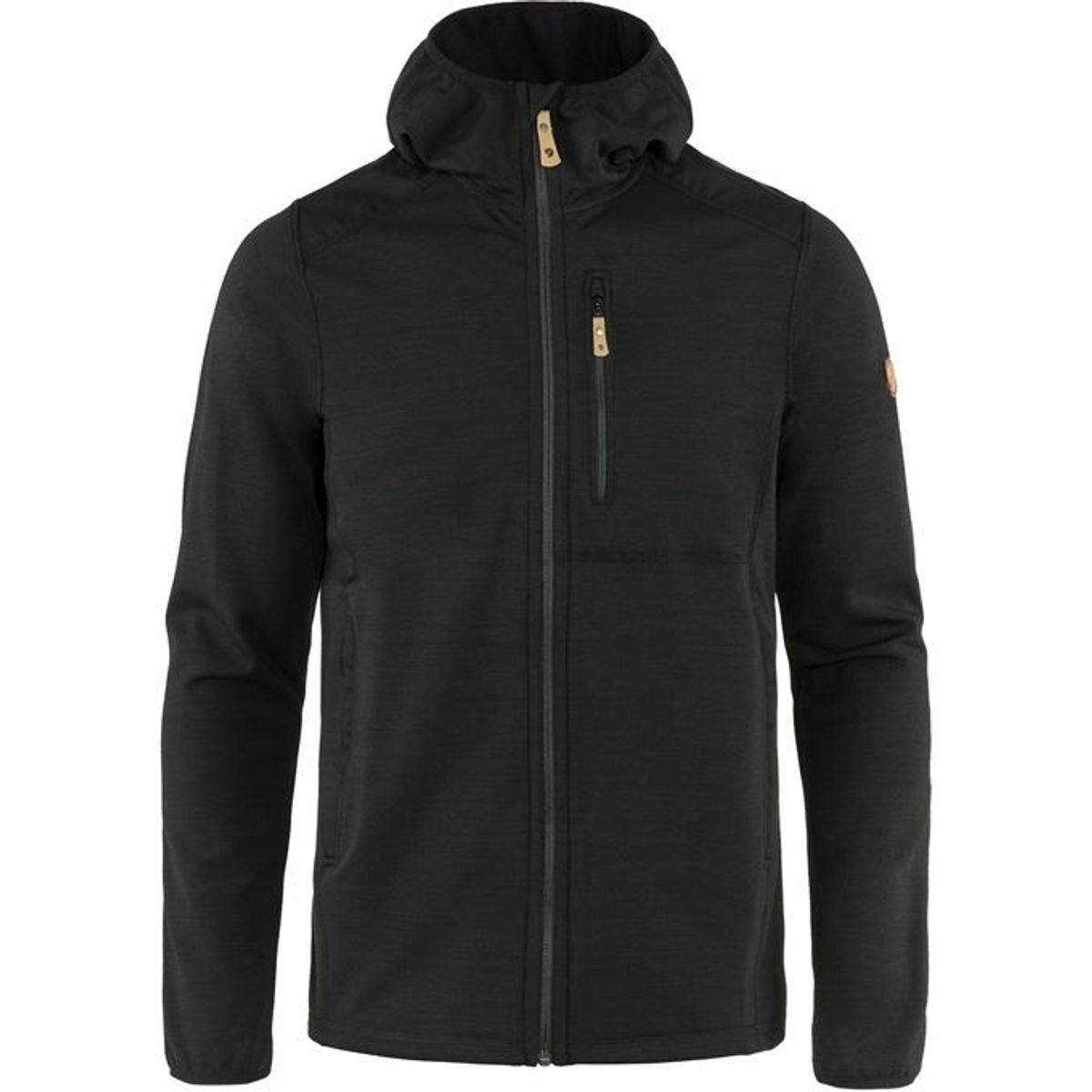 Fjällraven Keb Fleece Hoodie Herre Black XL