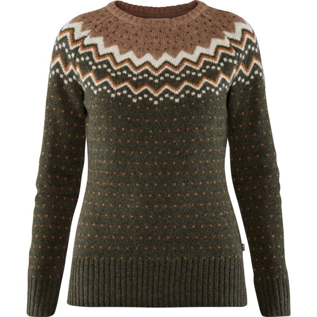 Fjällräven Ãvik Knit Dame Sweater Deep Forest S