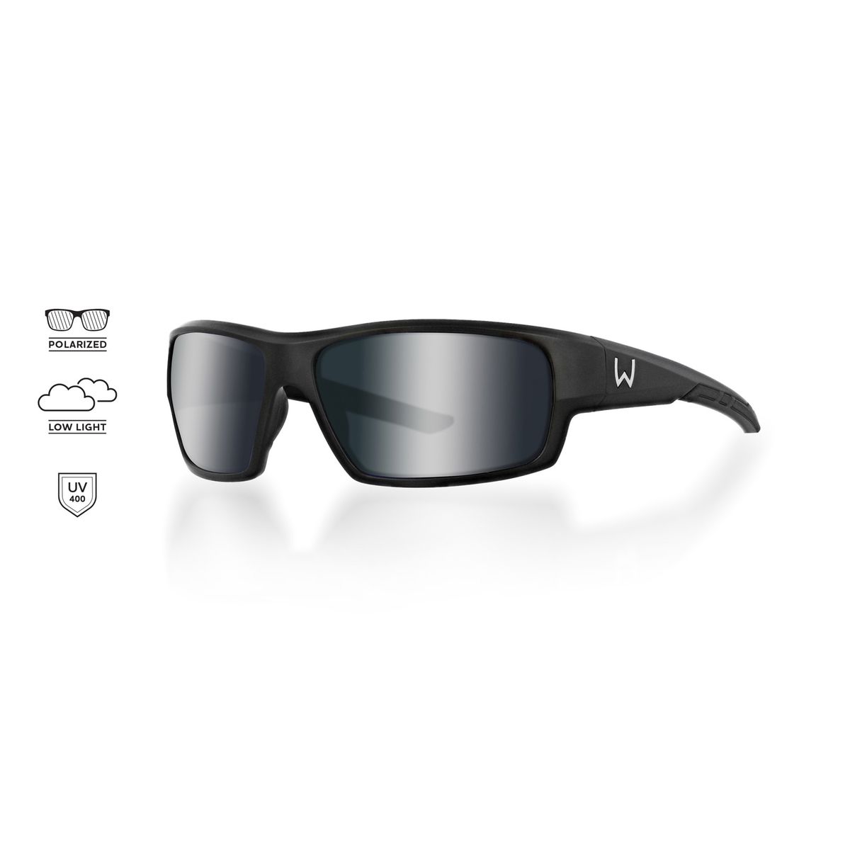 Westin W6 SPORT 10 Polarid Solbrille W6 SPORT 10 MATTE BLACK / SORT