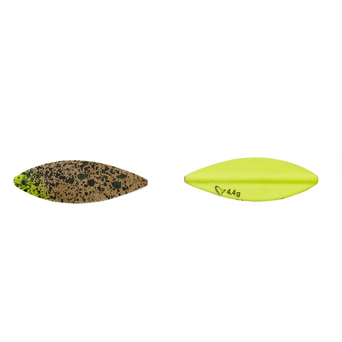 Lt Stickel Blade Rigged Sinking Pellet Gennemløbs Blink Pellet Uv Yellow 5,2cm 8,4g