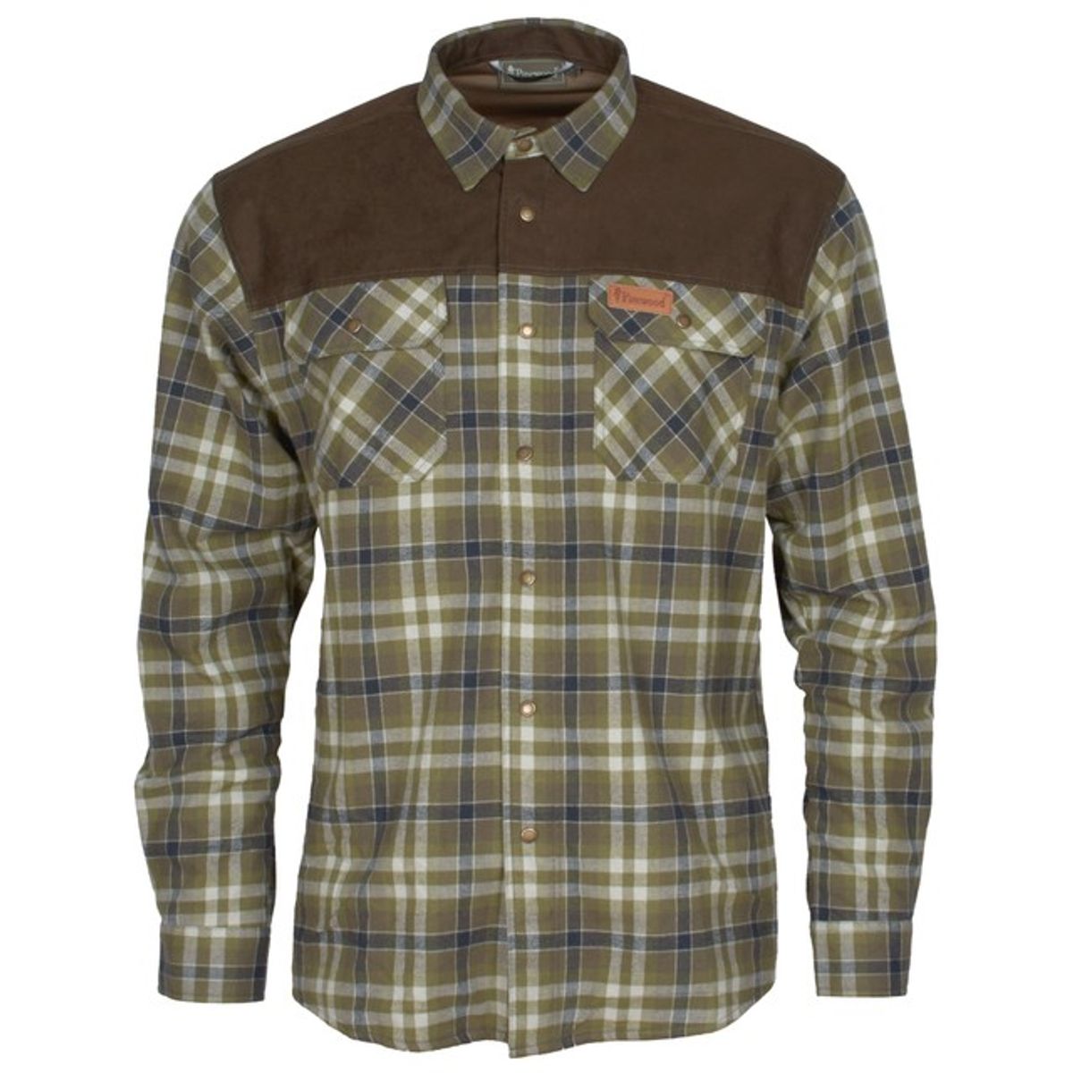 Pinewood Douglas Herre Skjorte Olive / Khaki L